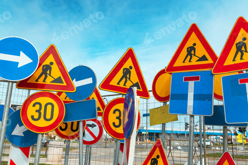 Preview: Lot of traffic signs