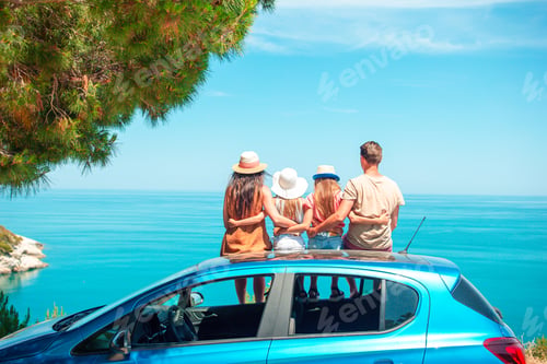 Preview: Summer car trip and young family on vacation