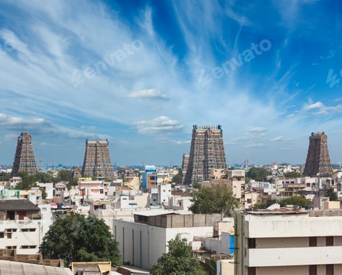 Preview: Sri Menakshi Temple. Madurai, Tamil Nadu, India