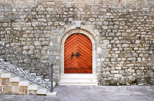 Preview: Ancient entrance to the historical building of the citadel in th