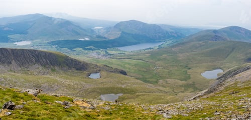 Preview: Views from Mount Snowdon peak in Wales