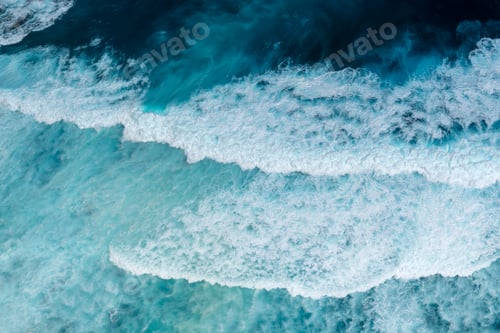 Preview: Summer tropical beach white sand blue sea summertime on sunny day. Sea coast beach