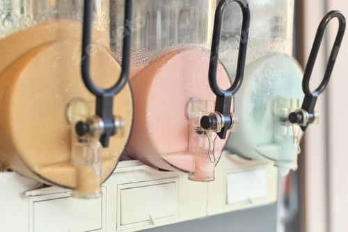 Visualização: Recipientes de granita gelada Dispositivo de suco para bebidas de verão