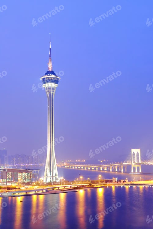 Preview: Macau city at night