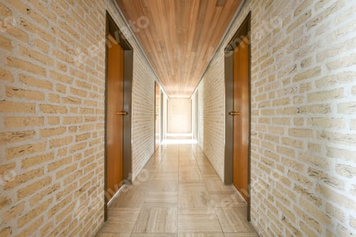 Preview: Narrow corridor with doors