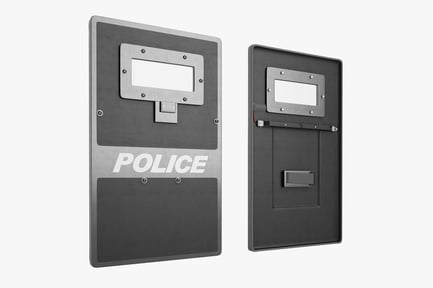Preview: Tactical Police Riot Shield with Viewport