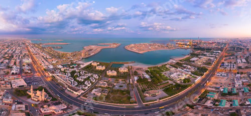 Preview: Dubai Downtown skyline, United Arab Emirates or UAE. Urban city.
