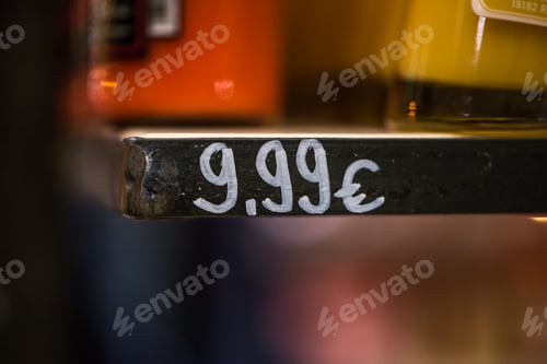 Preview: Close Up Of Shelf With Price Tag