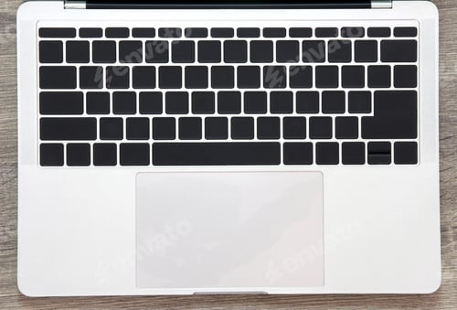 Preview: empty keyboard on table background