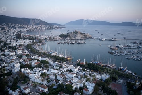 Preview: Aerial view from drone of Bodrum, Turkey.