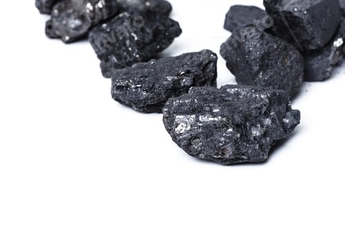 Preview: Natural wood charcoal Isolated on white