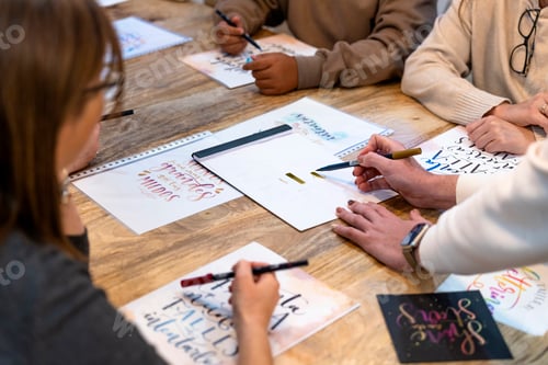 Preview: Art lettering workshop. Learning to draw letters. College classes.