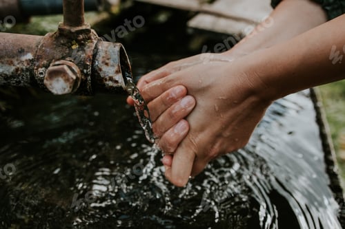 Preview: Washing hands in fresh water