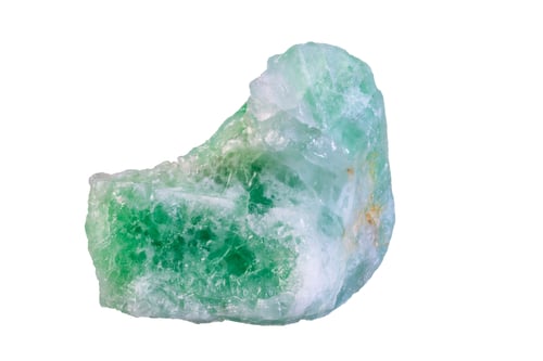 Preview: Isolated green aventurine crystal stone