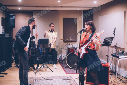 Preview: Musician rehearsing studio