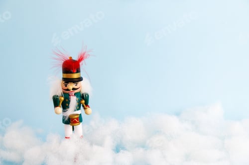 Preview: Set of christmas decorations with nutcracker