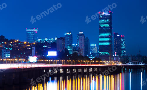 Preview: Seoul skyline at night