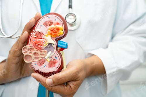 Preview: Kidney disease, Chronic kidney disease ckd, Doctor with human model
