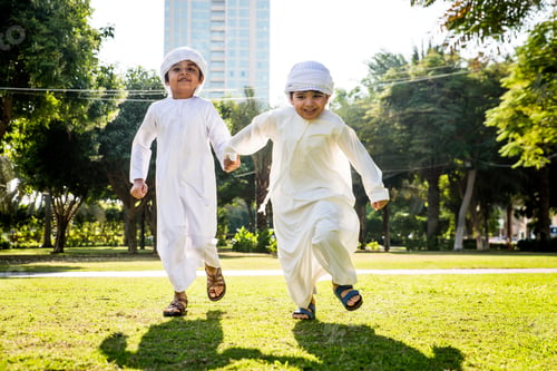 Preview: Group of middle eastern kids in Dubai