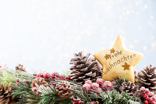 Preview: Christmas and New Year holidays bokeh background.