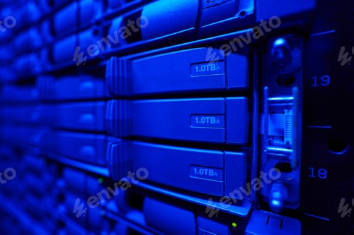Preview: Hard drives running in the data center