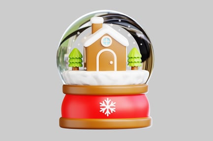 Preview: Festive winter snow globe