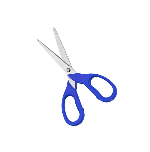 Preview: Blue scissors isolated