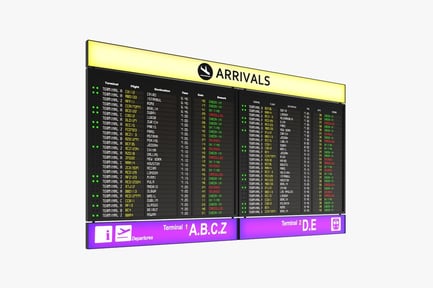 Preview: Dynamic Airport Flight Information Board