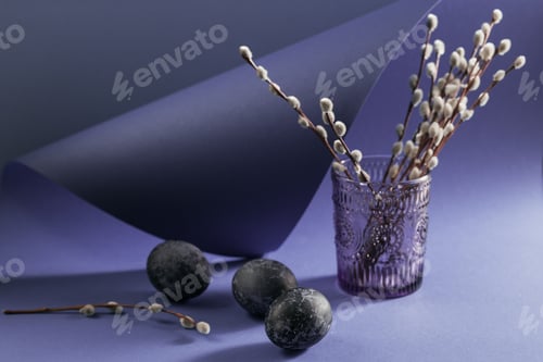 Preview: Happy Catholic and orthodox Easter holiday creative background