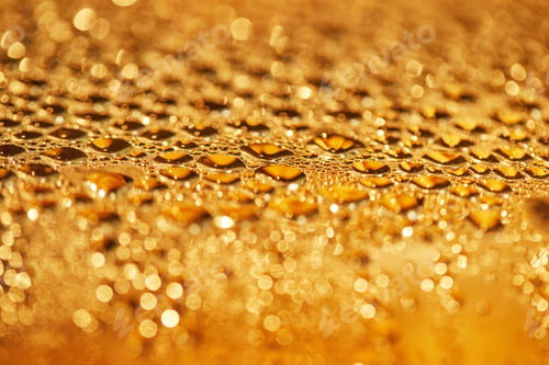 Preview: Drops texture on glass lid with selective focus