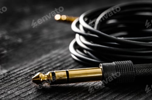 Preview: audio cable with Jack connectors