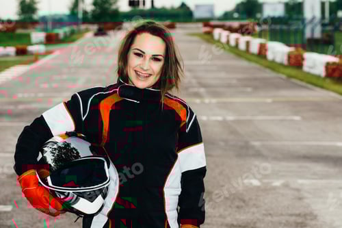 Preview: Woman driving go-cart