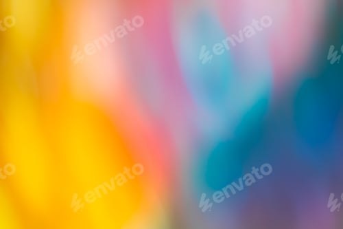 Preview: Absract Blurred Bokeh Colorful Backdrop. Blurred Colourful Bokeh Background With Defocused Lights