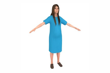 Preview: Expecting Woman in Hospital Gown