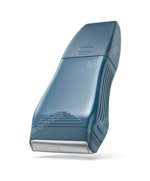 Preview: Modern blue electric shaver