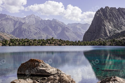 Preview: Summer mountain lake in the heart of Tajikistan