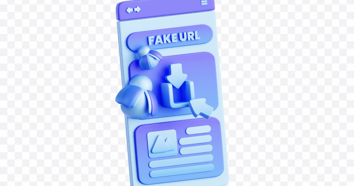 Fake URL Warning 3D, Incl. fake & warning - Envato