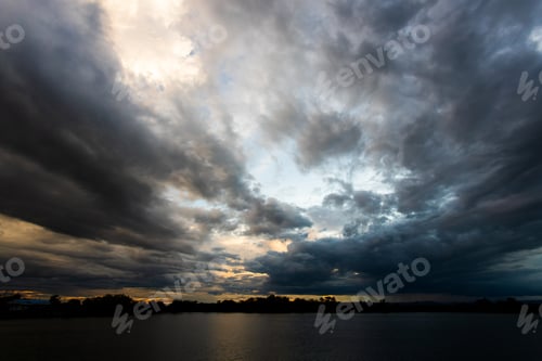 Preview: thunder storm sky Rain clouds