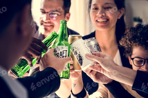 Preview: Business people celebrating their success