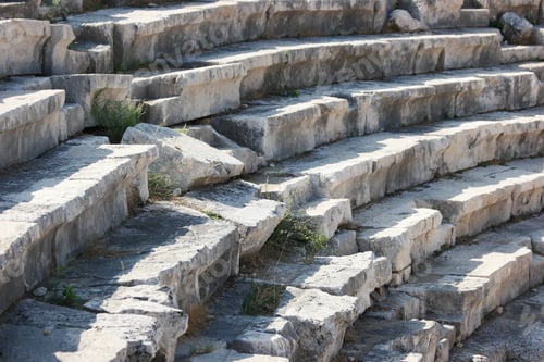Preview: A close up view of an ancient amphitheater in Hierapolis, Turkey.