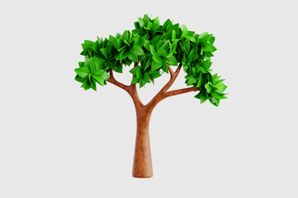 Preview: Stylized Tree 3D Model