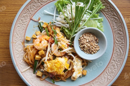 Preview: Thai Food Padthai Fried Noodle With Shrimp