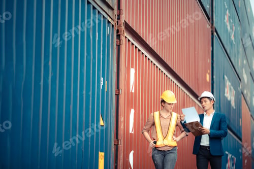Preview: Executives and chief engineers are currently inspecting work in the international shipping depots