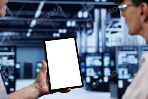 Preview: Computer scientists use mock up tablet