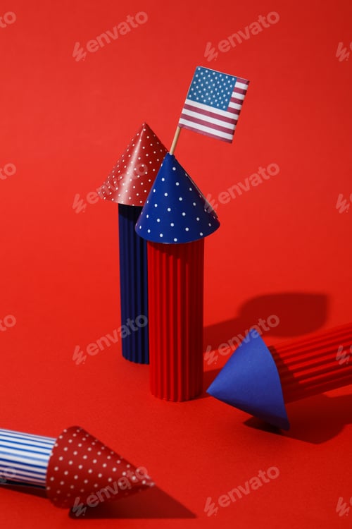 Preview: Composition for 4 july, Independence Day of USA