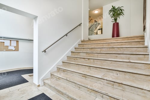 Preview: Minimalistic style staircase hall