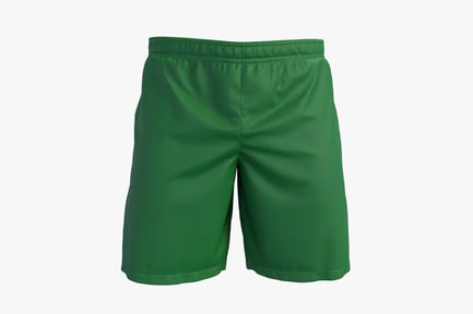 Preview: Green Sport Shorts - Polyester Trunks