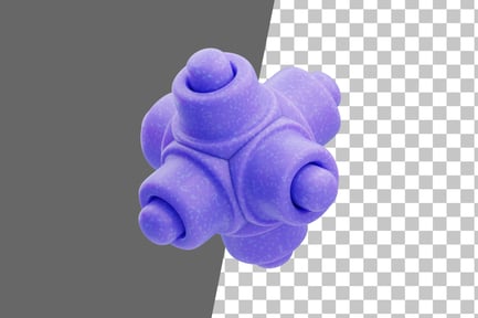 Preview: Plastic Resin Abstract Pink Textured Dice 3D Icon