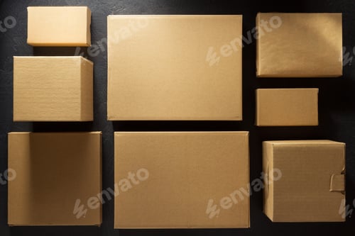 Preview: cardboard box on background