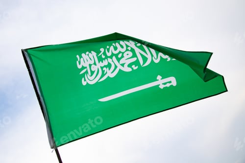 Preview: Official flag of the Kingdom of Saudi Arabia.